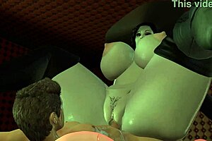 Hey, check Alcina Dimitrescu riding cock POV in Resident Evil Village hentai. She's totally owning it on top!