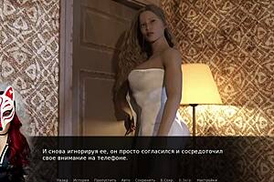 russian blonde milf in cosplay costume