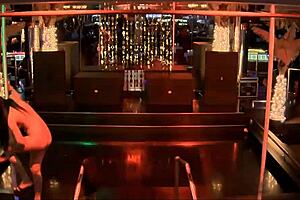 Sasha’s sexy dance at the nightclub reduces her dress to nearly nothing photographed