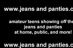 18yo redhead carolina flashes panties to neighbors