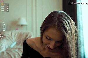 Beautiful Slut in Cosplay Practices Fingering, Choking, and Deepthroat on Webcam Before Meeting