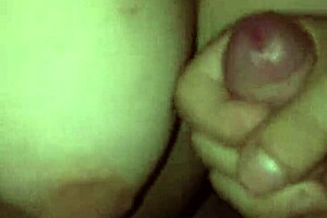 redhead deepthroats cock on sofa with rimjob