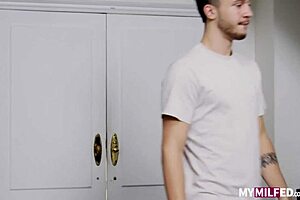 i ride kayla paige in doggystyle, her big tits and ass bouncing as i cumshot hard