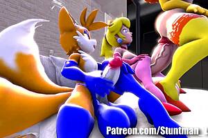 Princesses with tails and big asses crave hardcore anal action