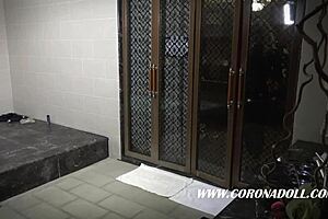 Rubber Doll Loses Control In Bondage!