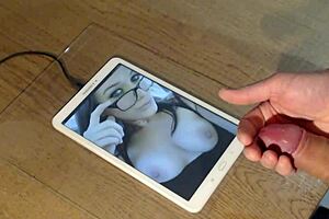 He paid tribute to hot brunette slut's special request for big cumshot