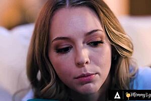 Easily Scared Lily Larimar Fucks Her Caring Milf Kenzie Taylor During Movie Night With Muff Diving And Rimjob