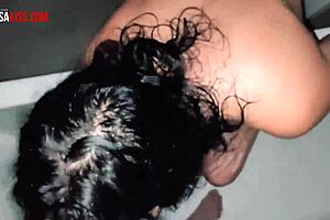 Hey, watch my wife sucking my stepbrother's dick like a pro.