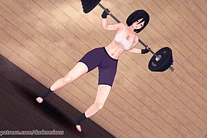 Mikasa and Eren Training Hard in Shingeki no Kyojin Game