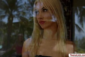 I watch teen blonde rimjob her sexy bestfriend to orgasm