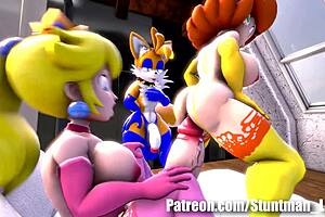 The horny princesses get anal