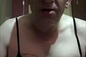 Bisexual Crossdressing Sissy Shoots Cumshot with Strap-On Dildo in Ass, Wishing for Real Cock!