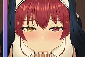 i'm so excitd for houshou's new hentai scens with blowjob and sex