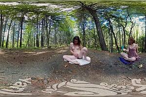 Yanks Tattooed Turquoise Cums Outdoors In Vr Video