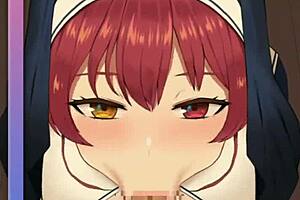 i'm so excitd for houshou's new hentai scens with blowjob and sex