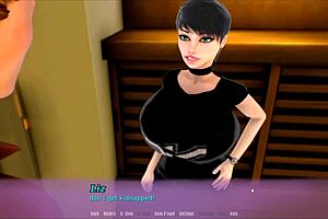 Peeping on stepsis bathing in hentai game turns into unexpected sex