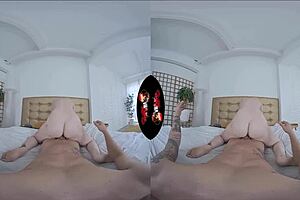 Vrlatina offers a pretty spanish hottie with sexy breasts in vr experience