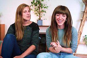 nicky and kate reach orgasm through intense fingering!