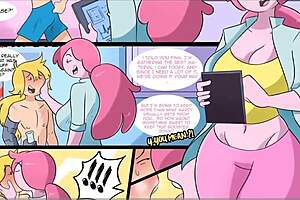 princess bubblegum teases fin with her big ass in the lab