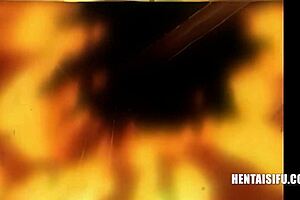 Well endowed older man gets some pleasure when the anime girl explores her silly sexual desires