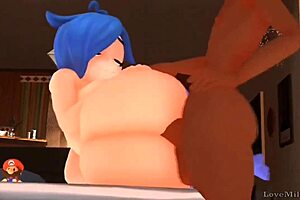 Tari gets her ass fucked by a huge black cock in this hentai scene