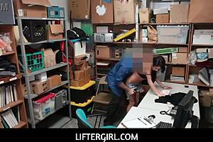 Crime DOES pay here—well at least for sexy teen Isabella Nice in this hot gymnastic stealing scene
