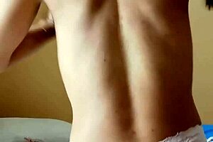 Amateur dancer shakes booty and then takes off trousers to show big behind
