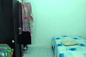 Latina Sister Rubs Husband's Dick On Feet