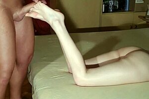 jerk off on my leg, you filthy slut! hd female dirty talk with hungarian babe.