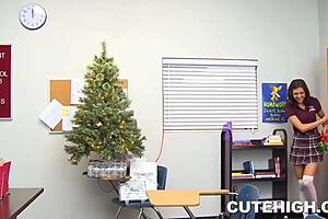 Hot teen 18+ gets fucked in class