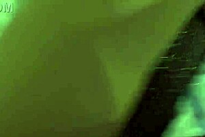 young busty brunette performs oral sex on the bed