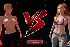 Ginny vs Chelci naked fighter 3d