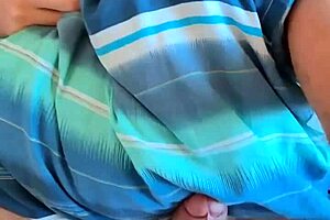 caught my guy masturbating with big tits, so i helped out