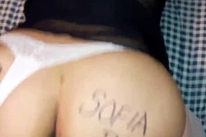 the rich buttocks of my wife bent over in doggystyle position with her big ass shaking as i fuck her hard