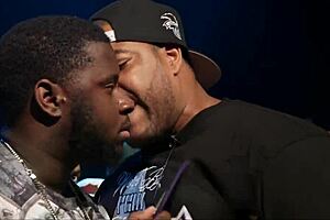 T-rex dominates charlie in intense wrestling clips