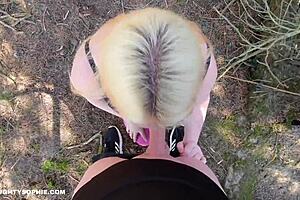 Horny Hiking Leads to Cock Sucking in Woods Cumshot