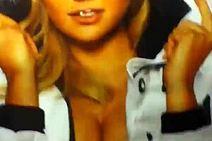 B dick gives kate upton a surprising facial