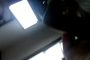 Mel eagerly sucks my cock in this intimate moment