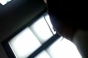 Mel eagerly sucks my cock in this intimate moment