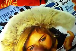 B dick gives kate upton a surprising facial