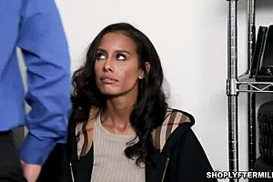 kylie la beau moans while her pussy gets fucked at the office