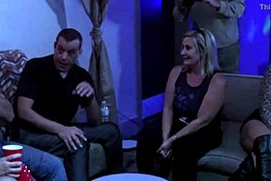 feeling the thrill of swing kink at worldwide party, milf gets fucked passionately