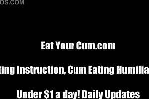 Cum on my tits and lick them both clean, slave?