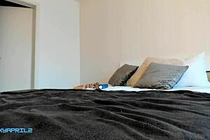 Hottest Latina Teen Fingering in Doggy and Sucking Dildo