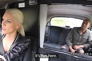 A British woman with large breasts sleeps with a tourist in a conspicuous area