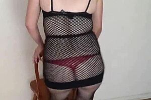 Latina Striptease in California Lingerie