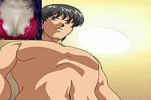 Hentai animation: Big busted stepdaughter and stepmom seduce young man