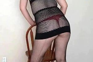 Latina Striptease in California Lingerie