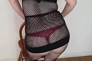 Latina Striptease in California Lingerie