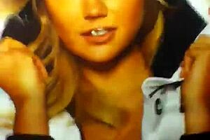 B dick gives kate upton a surprising facial